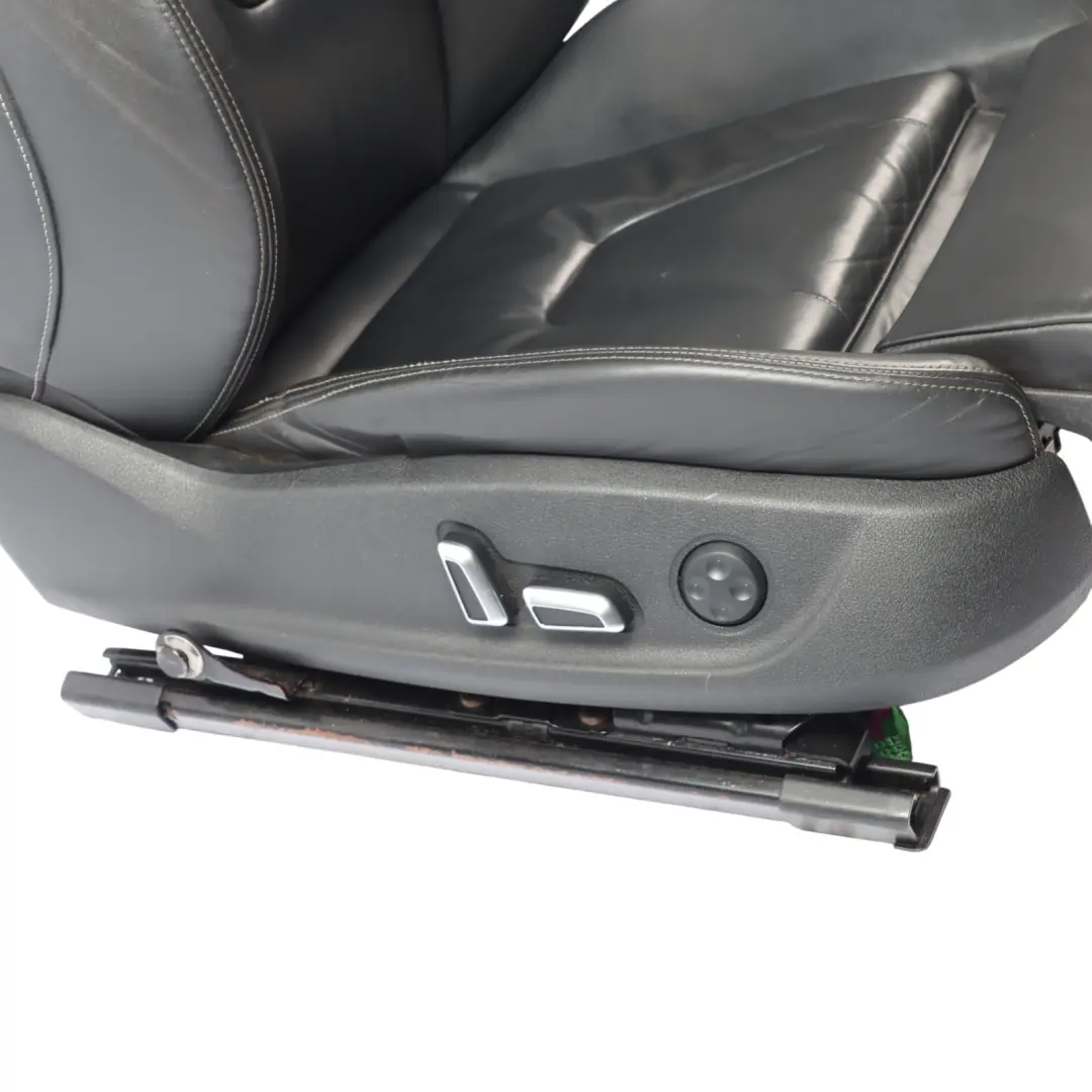 Audi S4 B8 Avant Sport Front Seat Heated Electric Right O/S Leather Soul Black