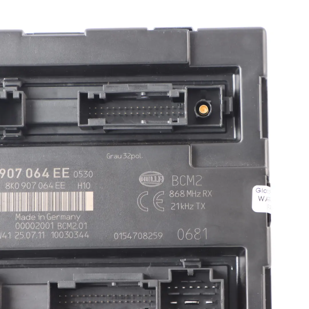 Audi A5 8T Body Control Module BCM Comfort Control Unit 8K0907064EE