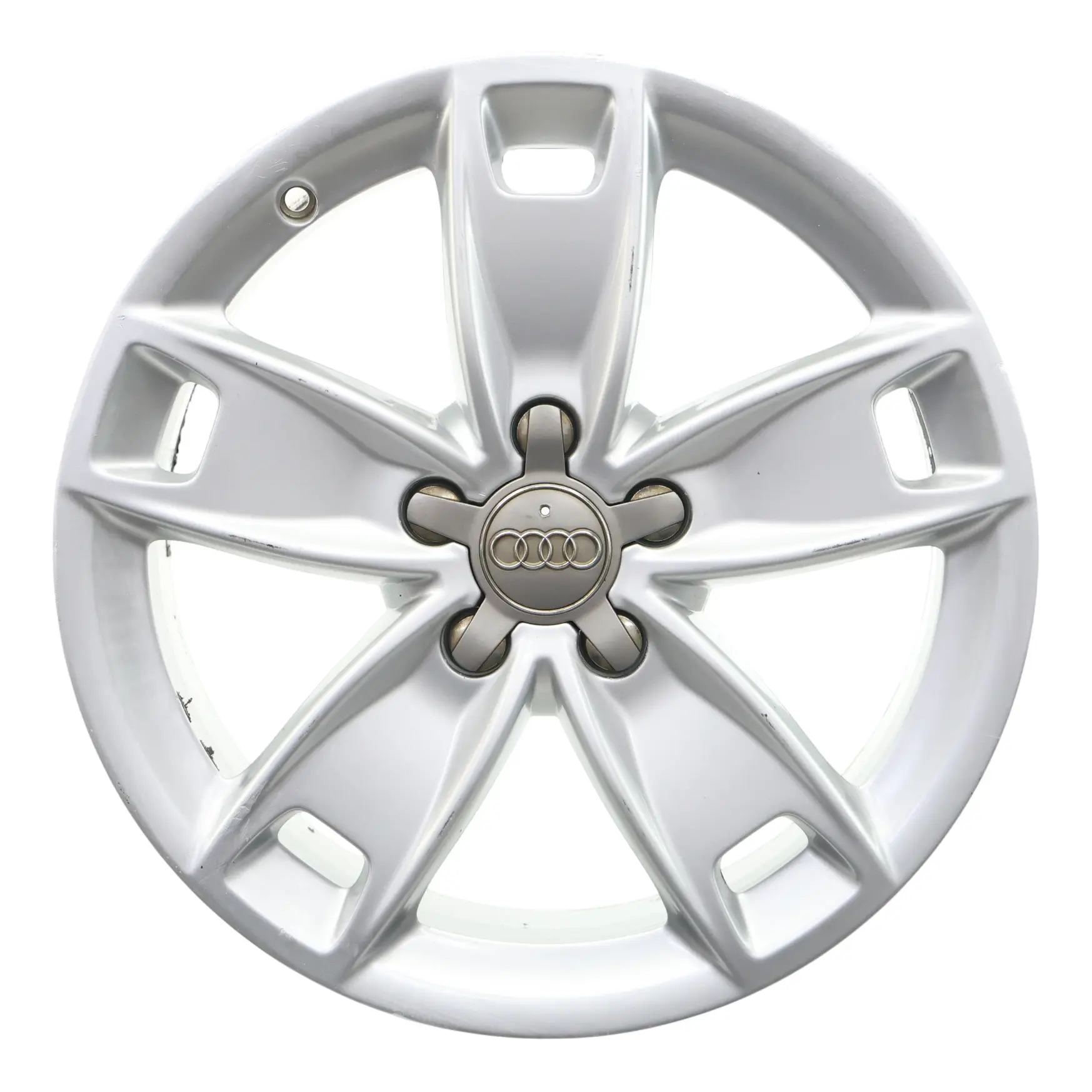 Audi A3 8P Silver Wheel Alloy Rim 17" 7,5J ET:56 Star Spoke 8P0601025BL