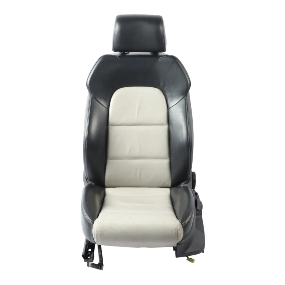 Audi A3 8P 5D Front Seat Interior Heated Left N/S Leather Black Silver