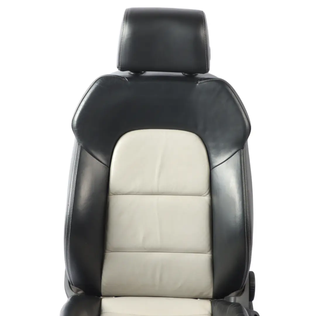 Audi A3 8P 5D Front Seat Interior Heated Left N/S Leather Black Silver