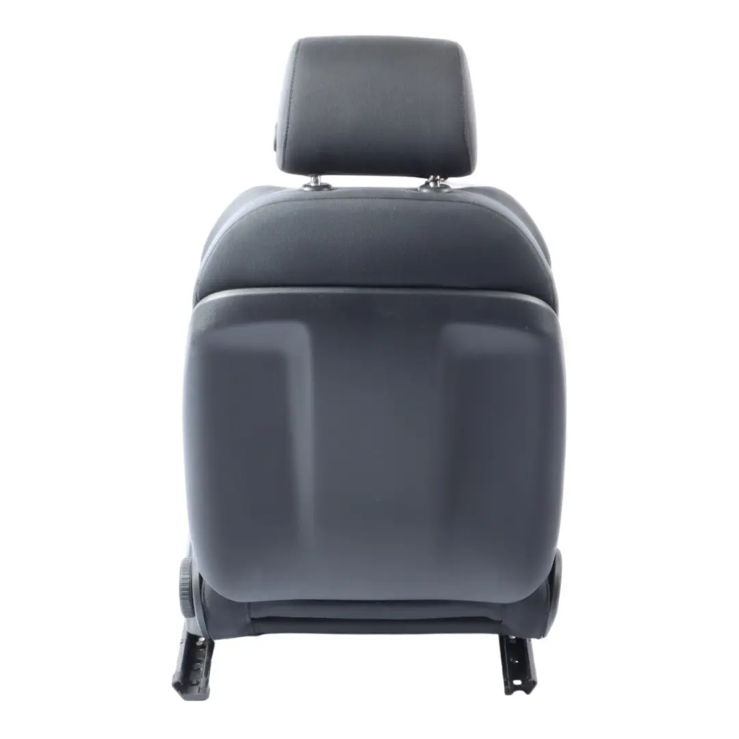 Audi A3 8P Front Seat Interior Seat Left N/S Cloth Fabric Black Silver