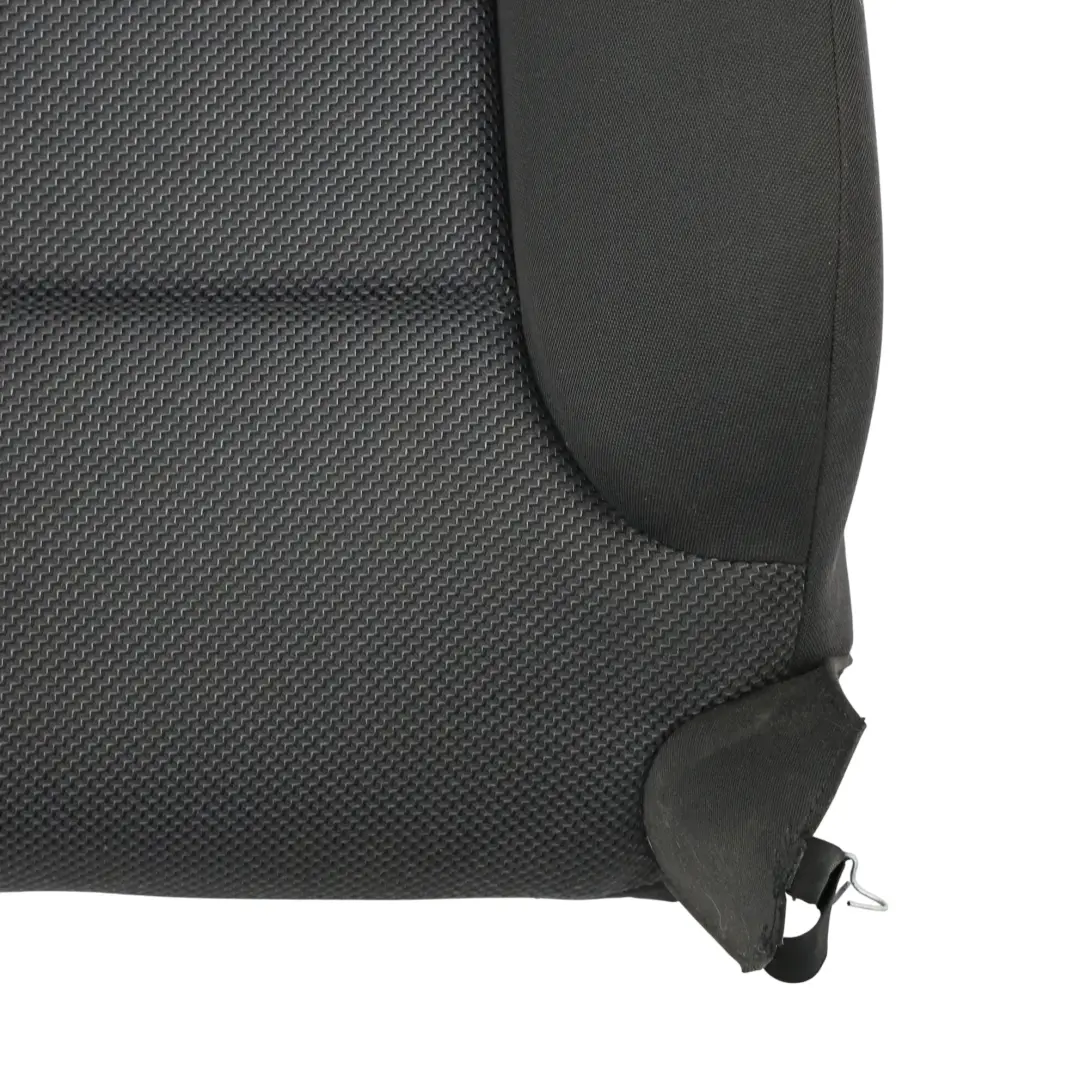 Audi A3 8P Front Seat Backrest Back Cover Right O/S Cloth Fabric Frequenz Black