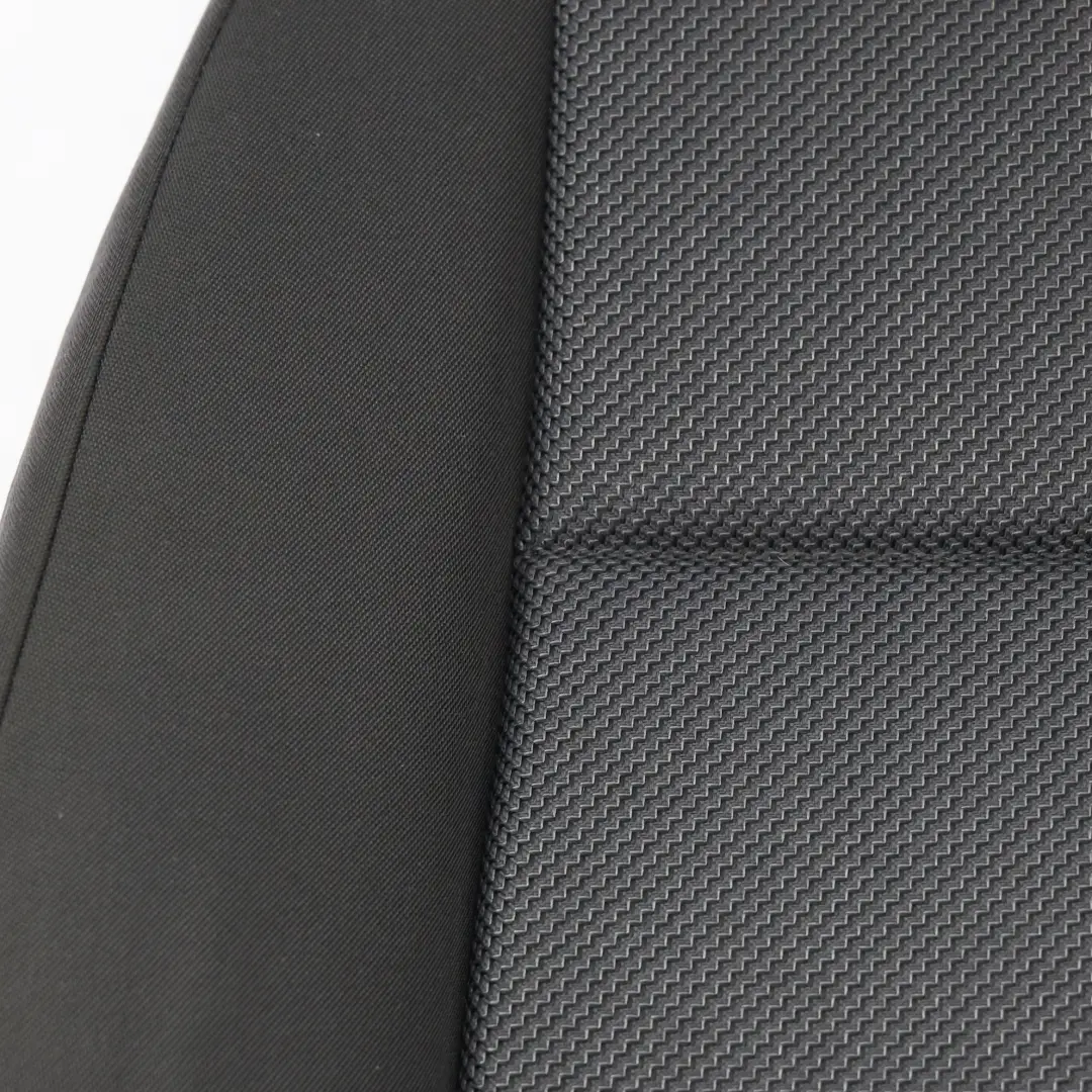 Audi A3 8P Front Seat Backrest Back Cover Right O/S Cloth Fabric Frequenz Black