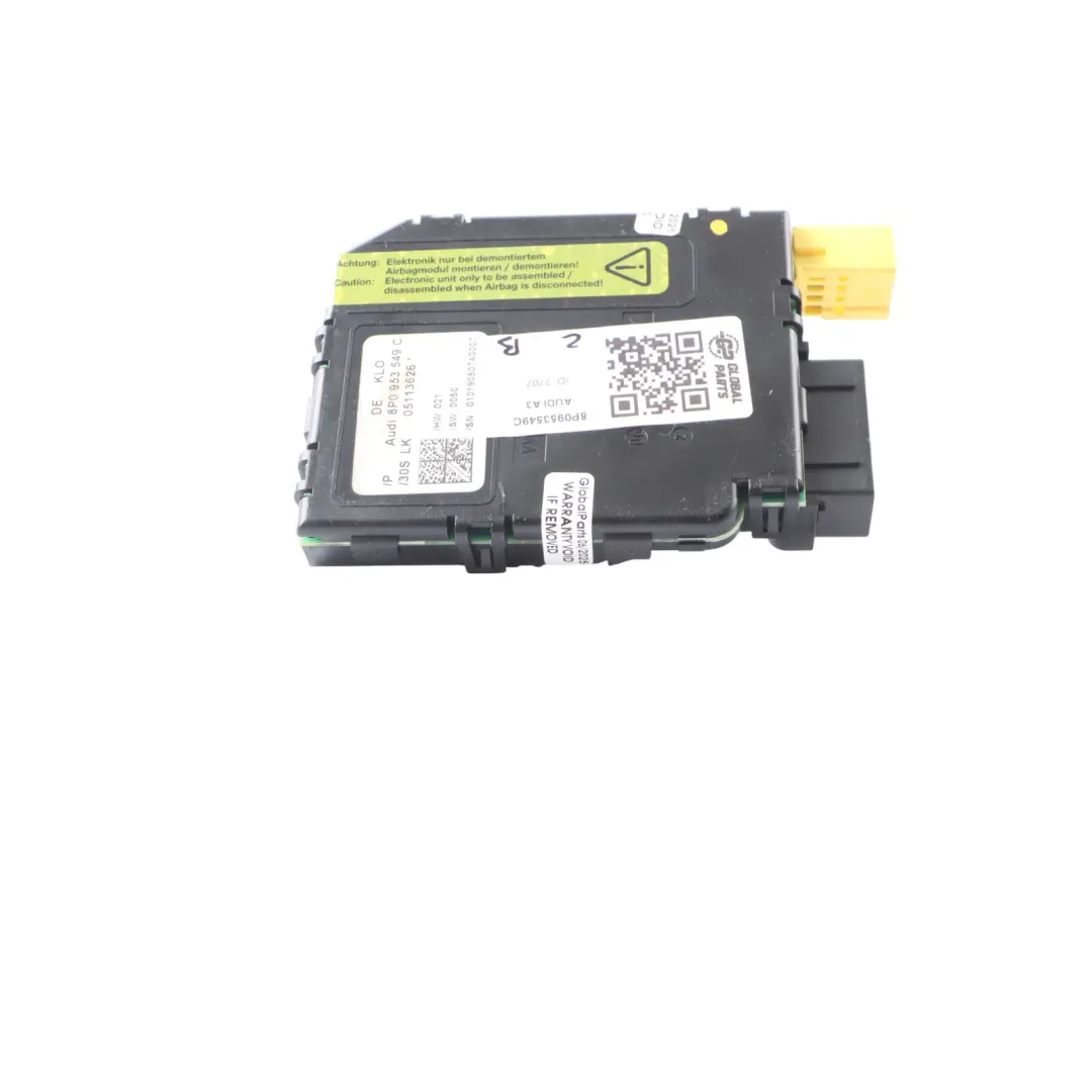 Steering Wheel Position Angle Sensor Control Unit Module Audi A3 8P - SKU 8P0953549C - Part number 8P0953549C