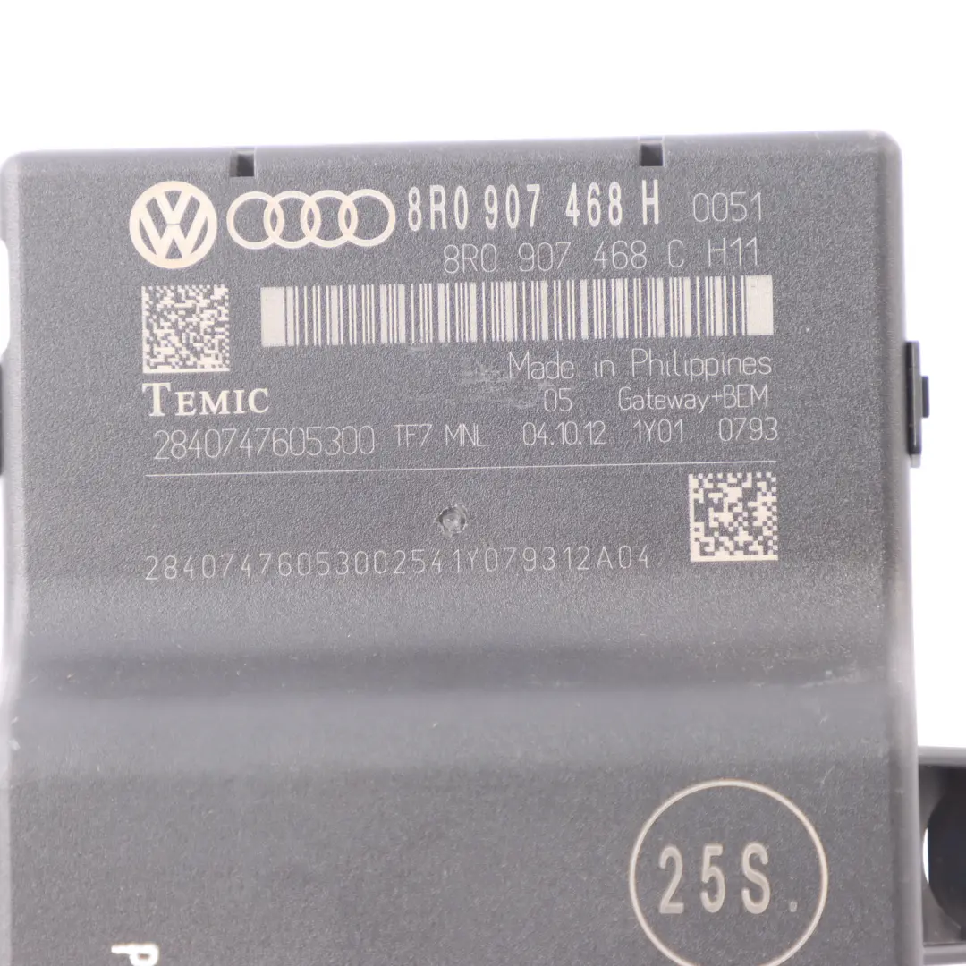 Audi S4 A4 B8 Gateway Control Module ECU 8R0907468H