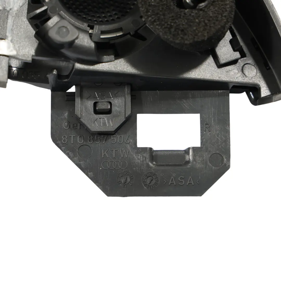 Audi A5 8T Front Tweeter Speaker Inner Cover Trim Right O/S Black 8T0857506