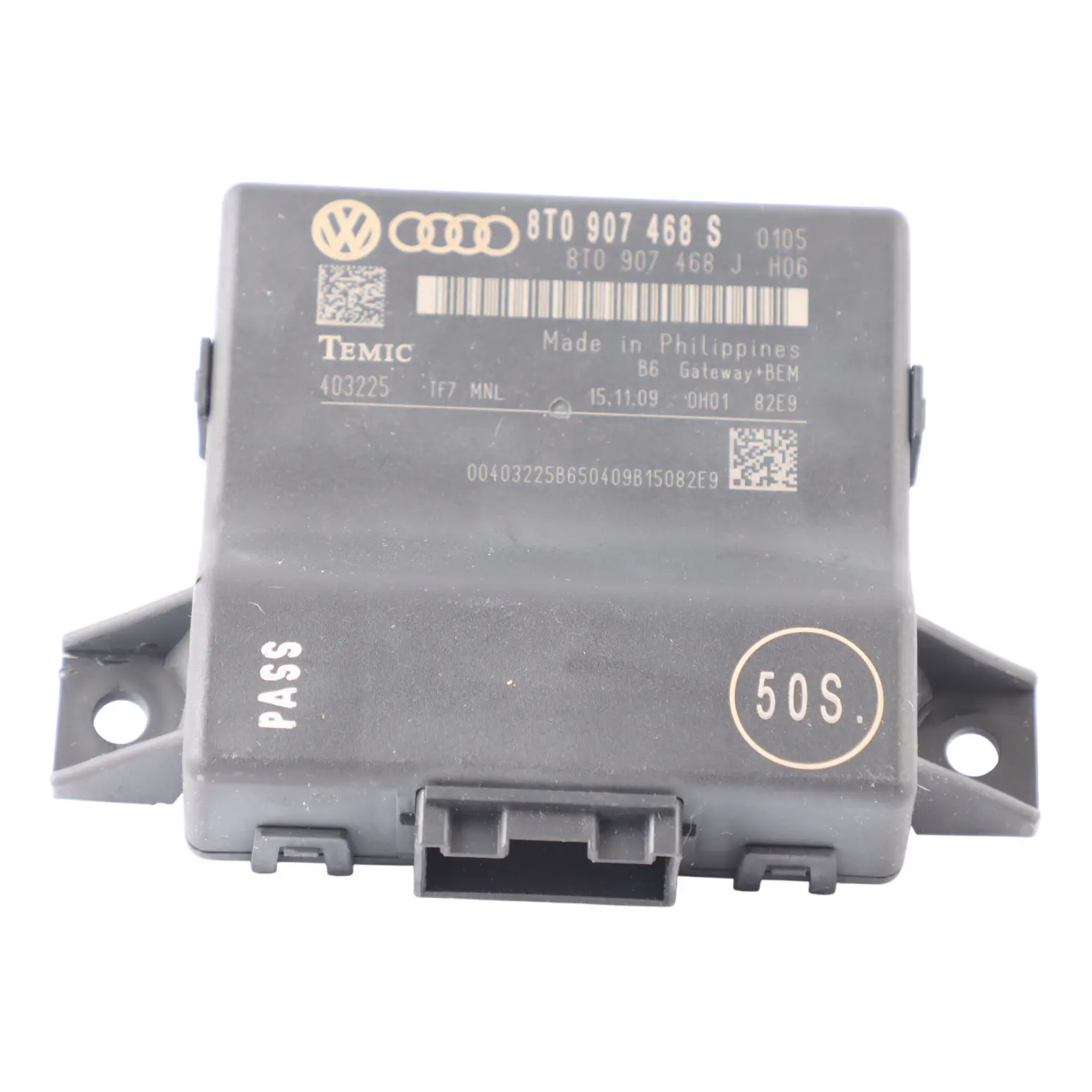 Audi A4 S4 B8 Central Gateway Module ECU Control Unit Temic 8T0907468S