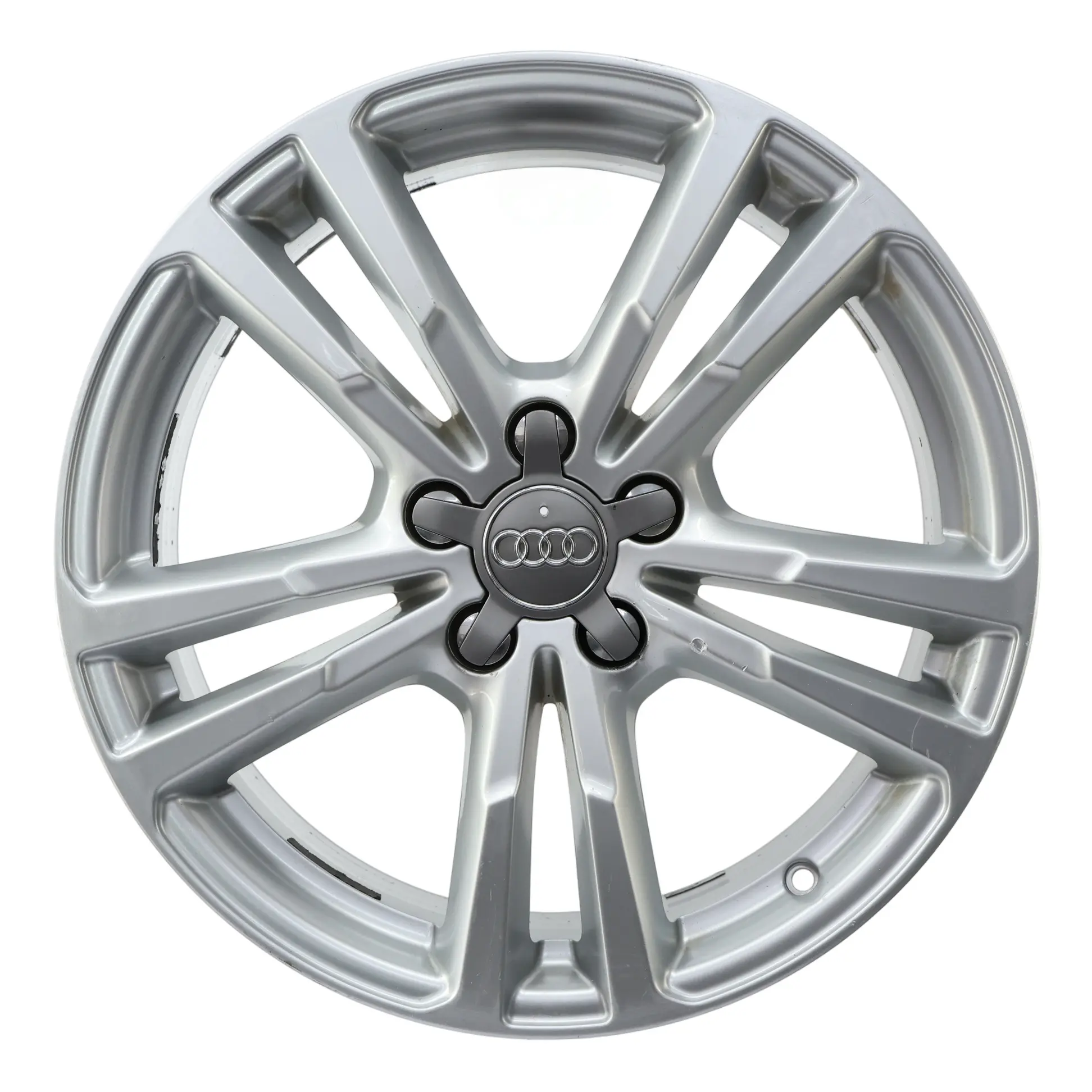 Audi Q3 8U Silver Wheel Alloy Rim 18" 7J ET:43 Double Star Spoke 8U0601025AJ