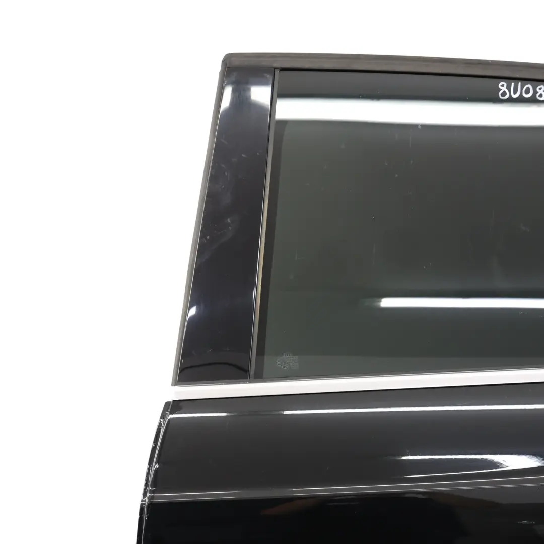 Door Rear Left N/S Covering Panel Mythical Black Metallic - Y9T Audi Q3 8U - SKU 8U0833051B-MYB - Part number 8U0833051B