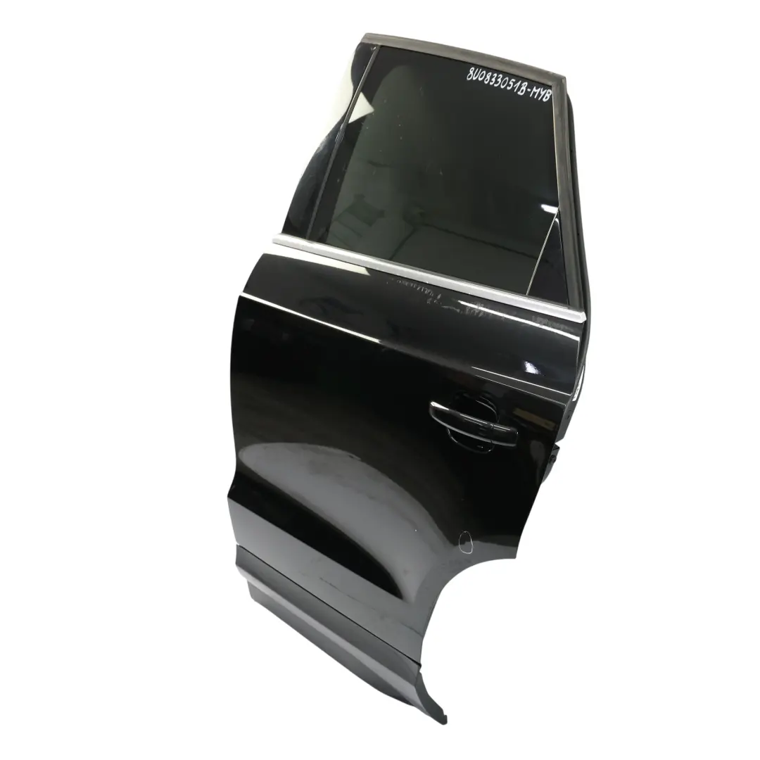 Door Rear Left N/S Covering Panel Mythical Black Metallic - Y9T Audi Q3 8U - SKU 8U0833051B-MYB - Part number 8U0833051B