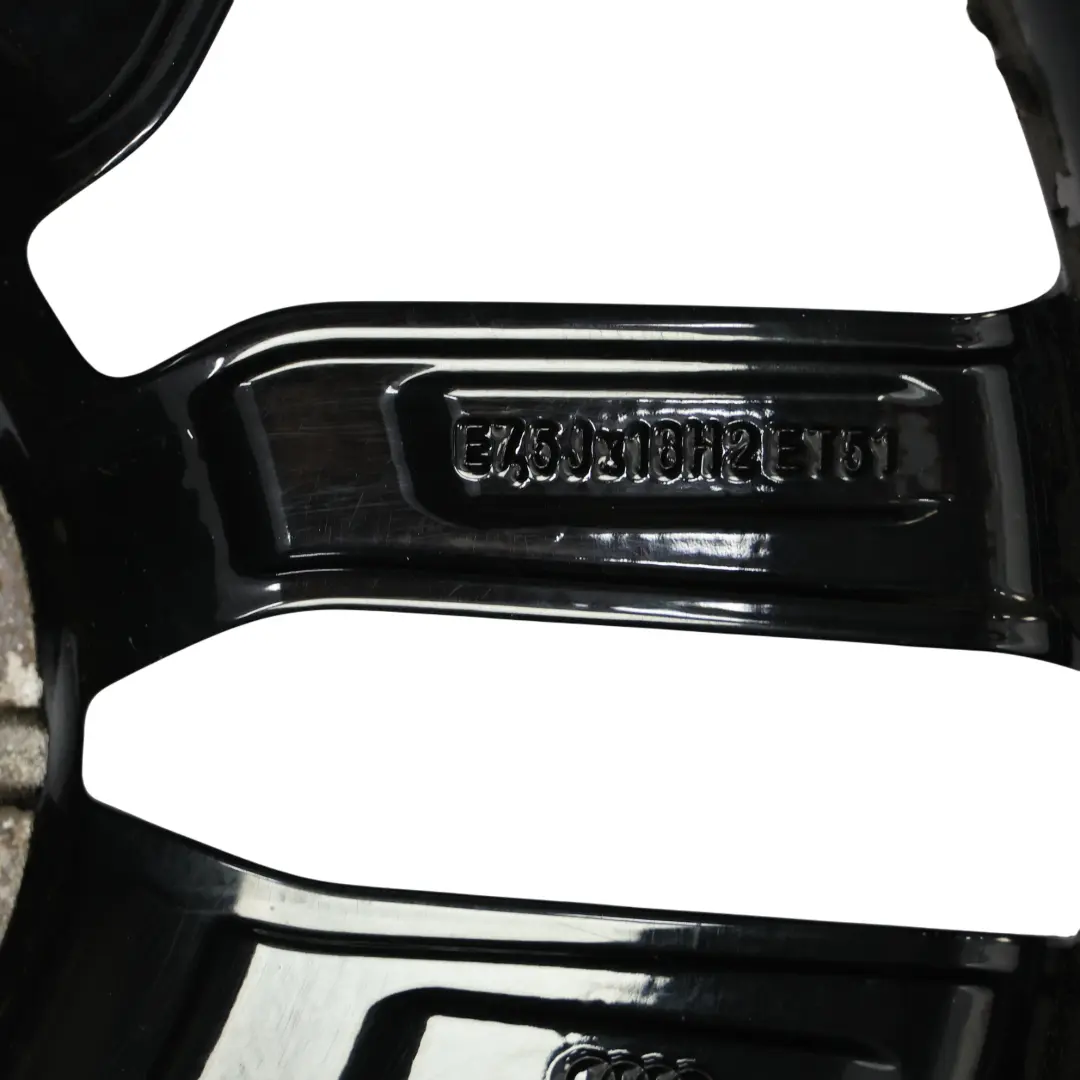 Alloy Rim 18" ET:51 7,5J Audi A3 8V Black Wheel - SKU 8V0601025M-5 - Part number 8V0601025M