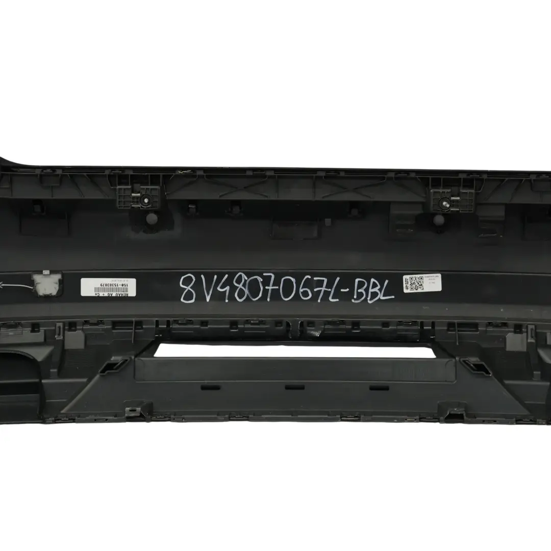 Audi A3 8V Rear Bumper Trim Panel Covering Brilliant Black Metallic - Y9B