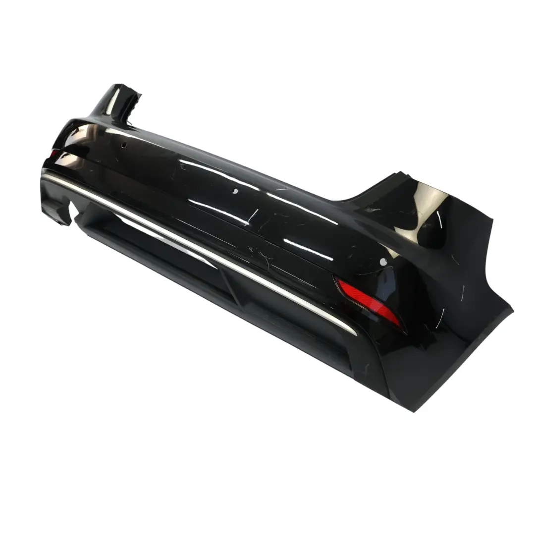 Audi A3 8V Rear Bumper Trim Panel Covering Brilliant Black Metallic - Y9B