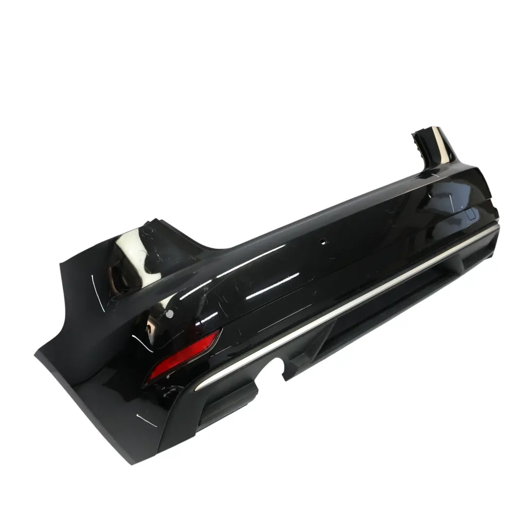 Audi A3 8V Rear Bumper Trim Panel Covering Brilliant Black Metallic - Y9B