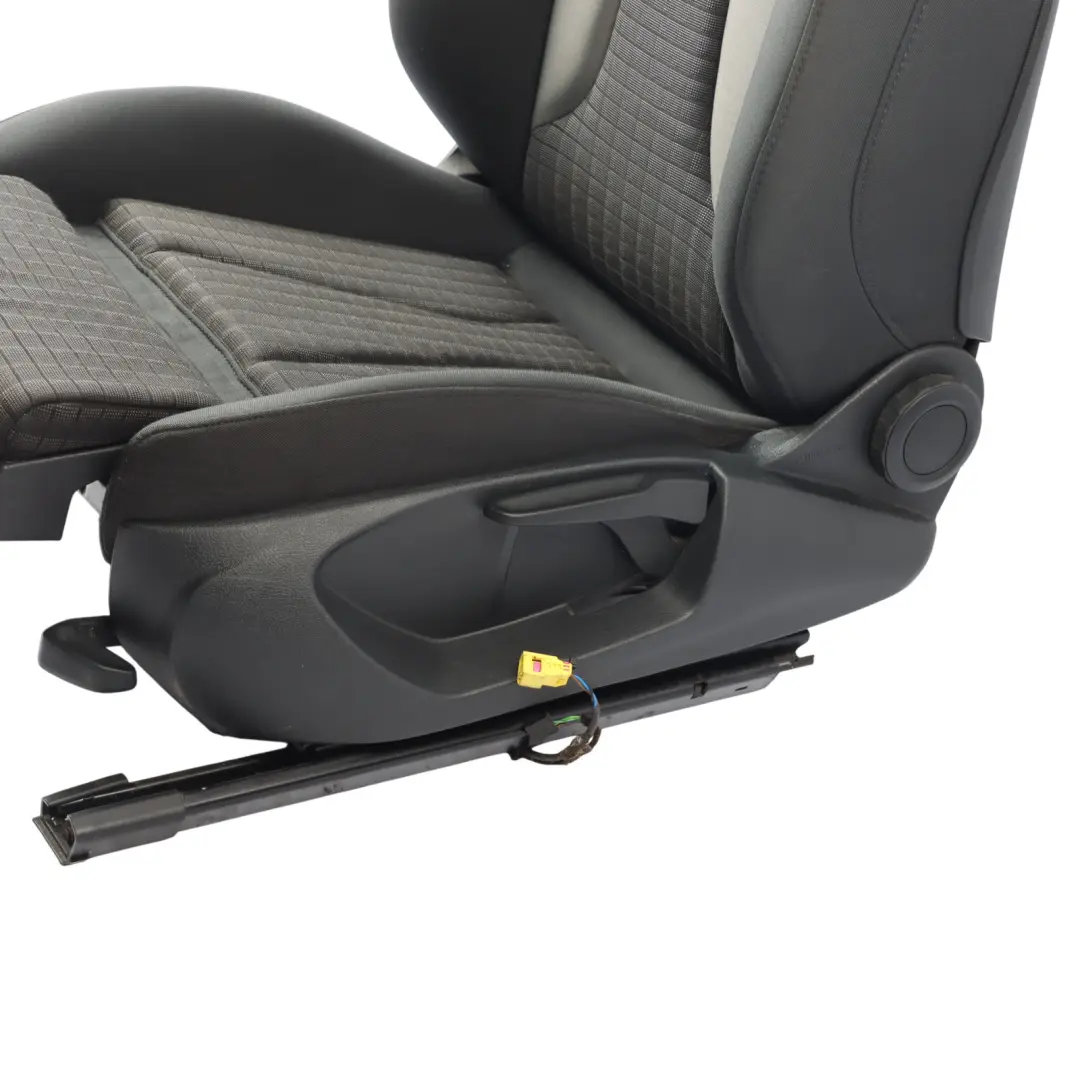 Audi A3 8V Sportback Front Seat Left N/S S-Line Cloth Black Silver