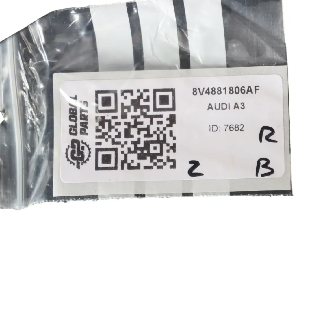 Audi A3 8V Sportback Front Seat Left N/S Fabric Soul Black Blue