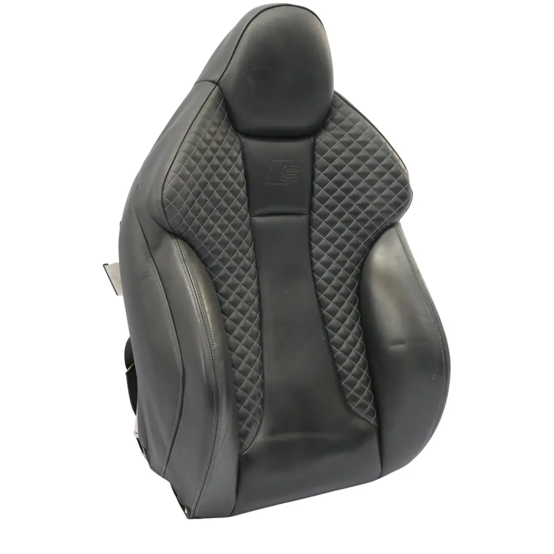 Audi S3 8V Front Sport Seat Back Rest Heated Cover Leather Right O/S 8V4881806AT