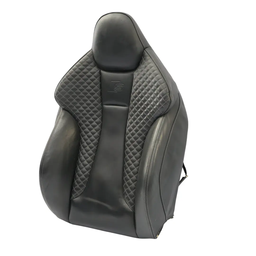 Audi S3 8V Front Sport Seat Back Rest Heated Cover Leather Right O/S 8V4881806AT