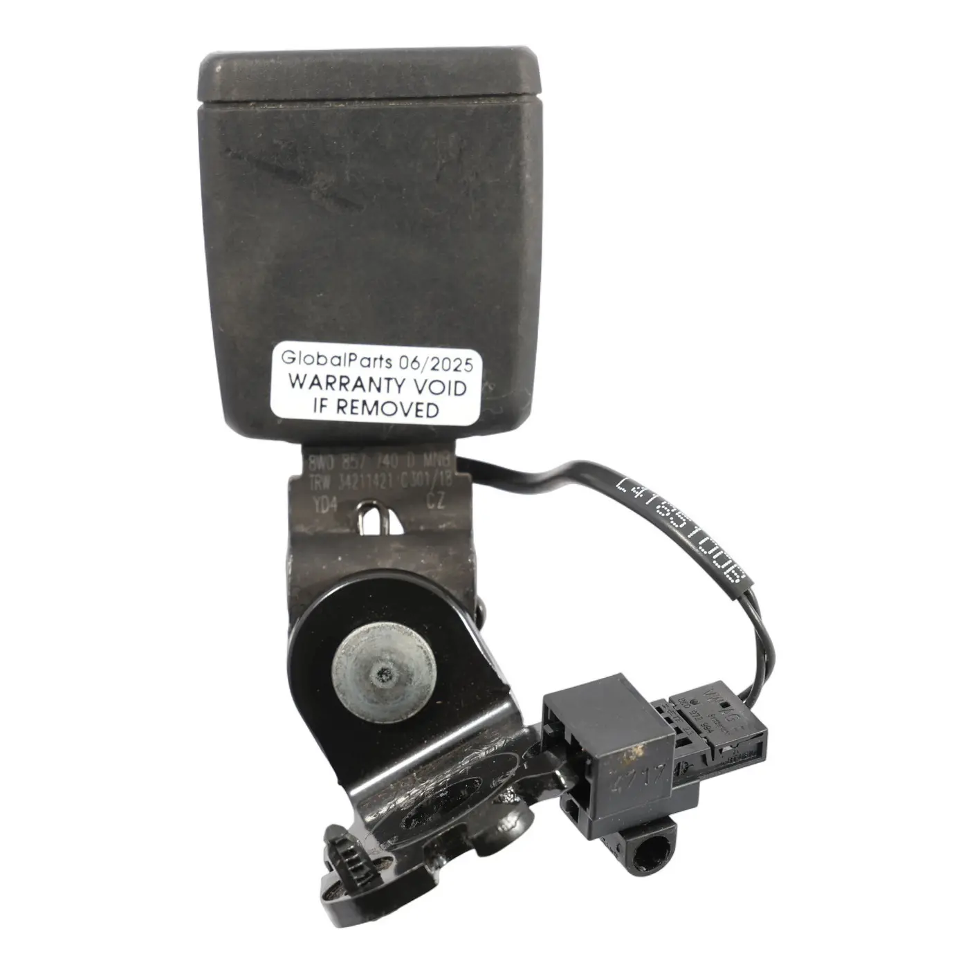 Audi A4 S4 B9 Seat Belt Buckle Lower Belt Rear Right O/S Latch 8W0857740D