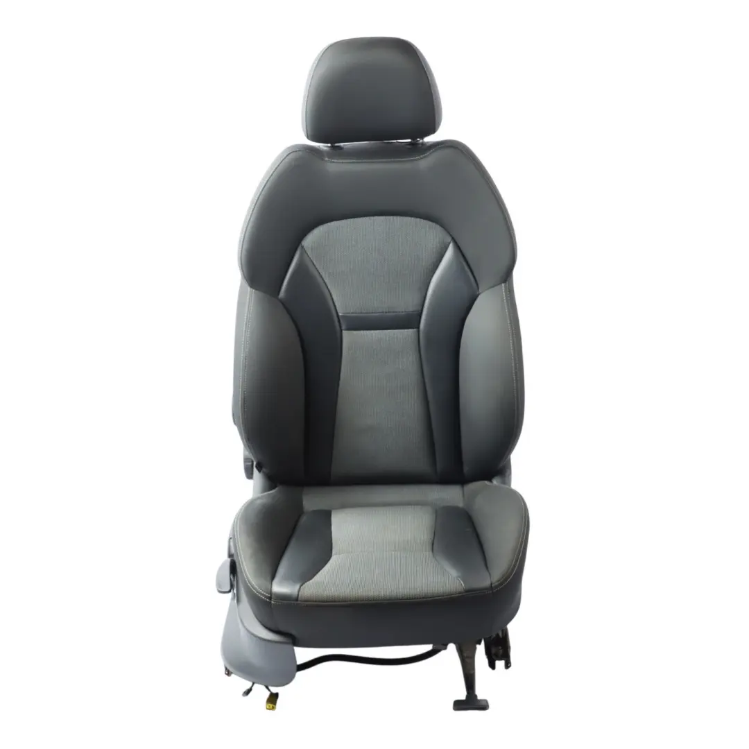 Audi A1 8X 5 Door Sport Seat Front Right O/S Cloth Fabric Black Soul Grey
