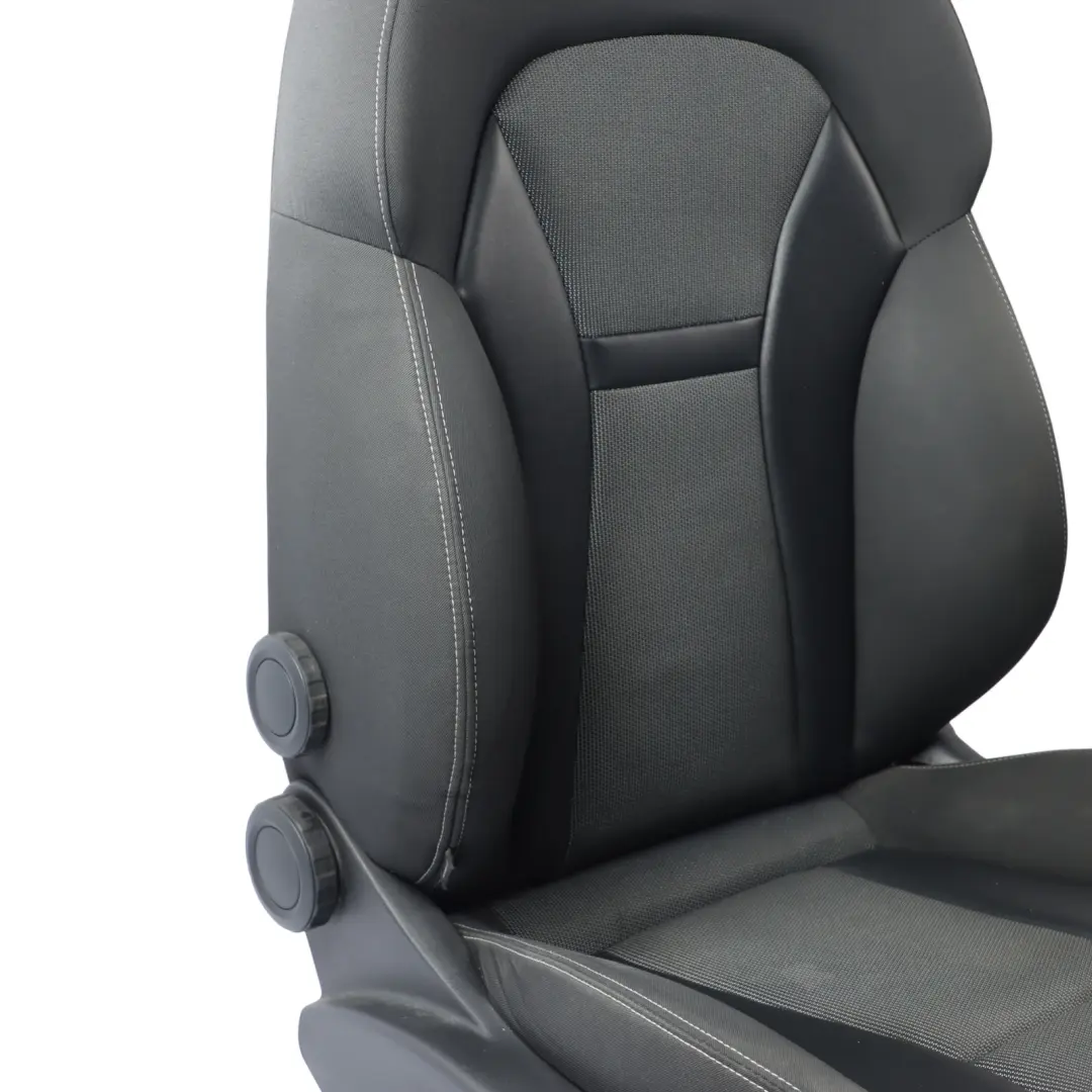 Audi A1 8X 5 Door Sport Seat Front Right O/S Cloth Fabric Black Soul Grey