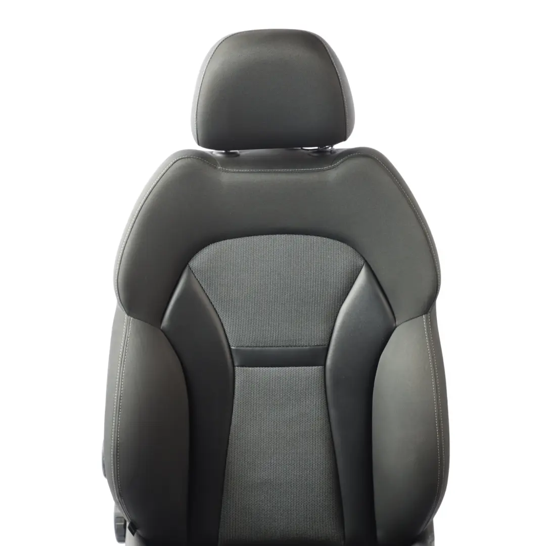 Audi A1 8X 5 Door Sport Seat Front Right O/S Cloth Fabric Black Soul Grey