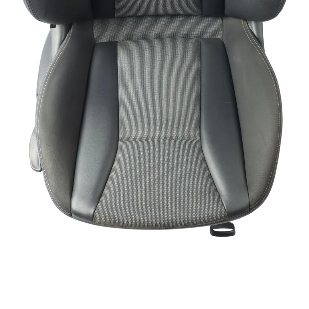 Audi A1 8X 5 Door Sport Seat Front Right O/S Cloth Fabric Black Soul Grey