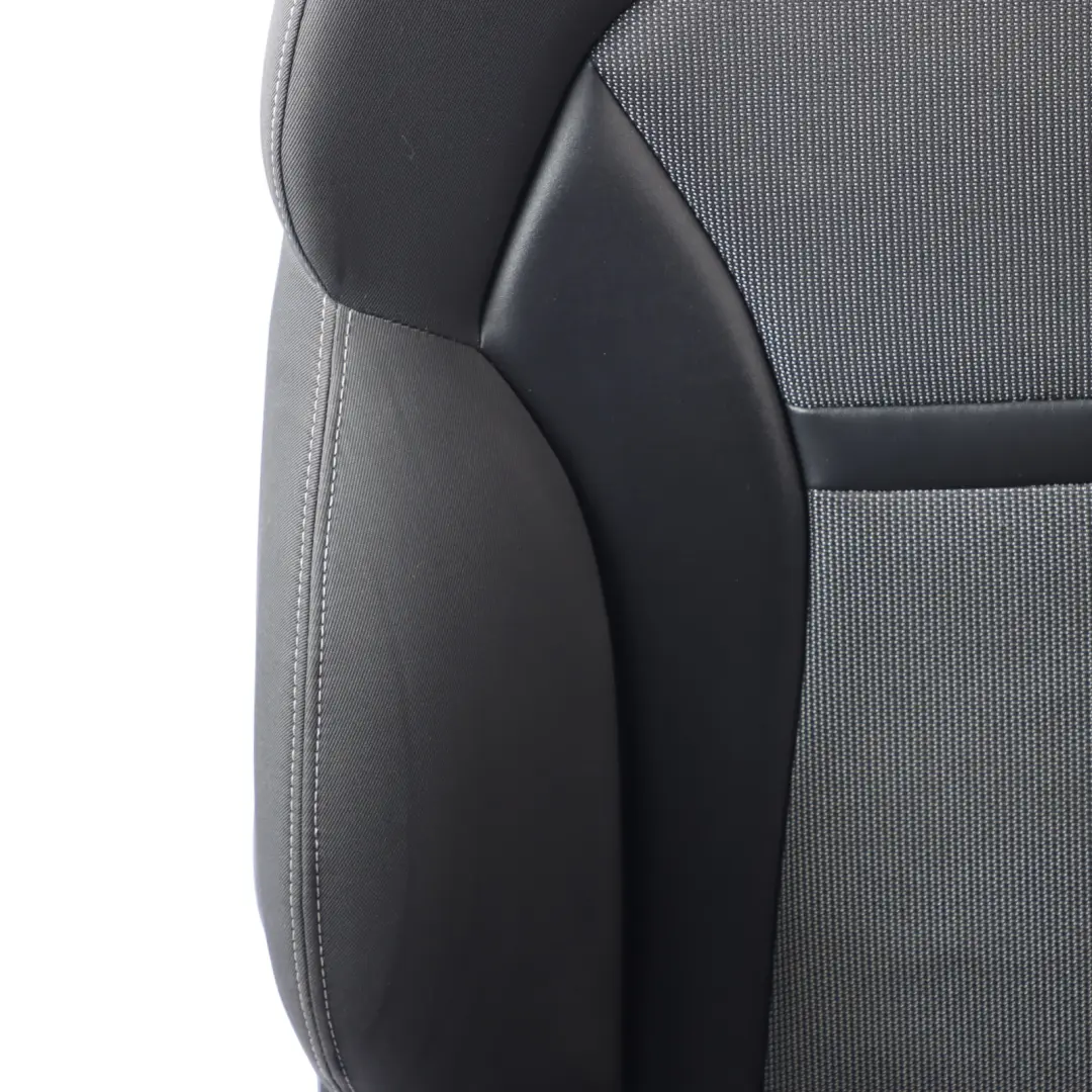 Audi A1 8X 5 Door Sport Seat Front Right O/S Cloth Fabric Black Soul Grey