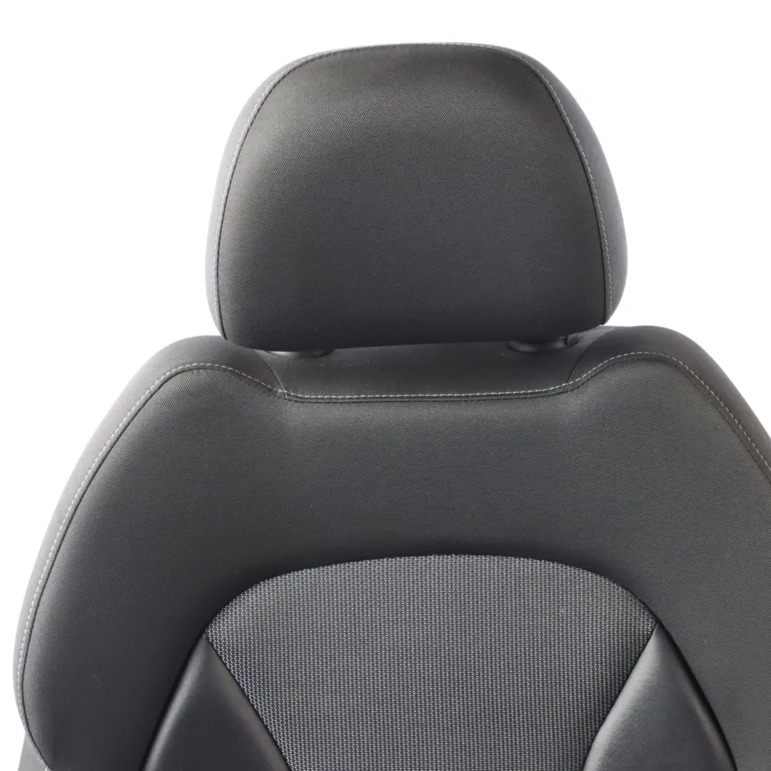 Audi A1 8X 5 Door Sport Seat Front Right O/S Cloth Fabric Black Soul Grey