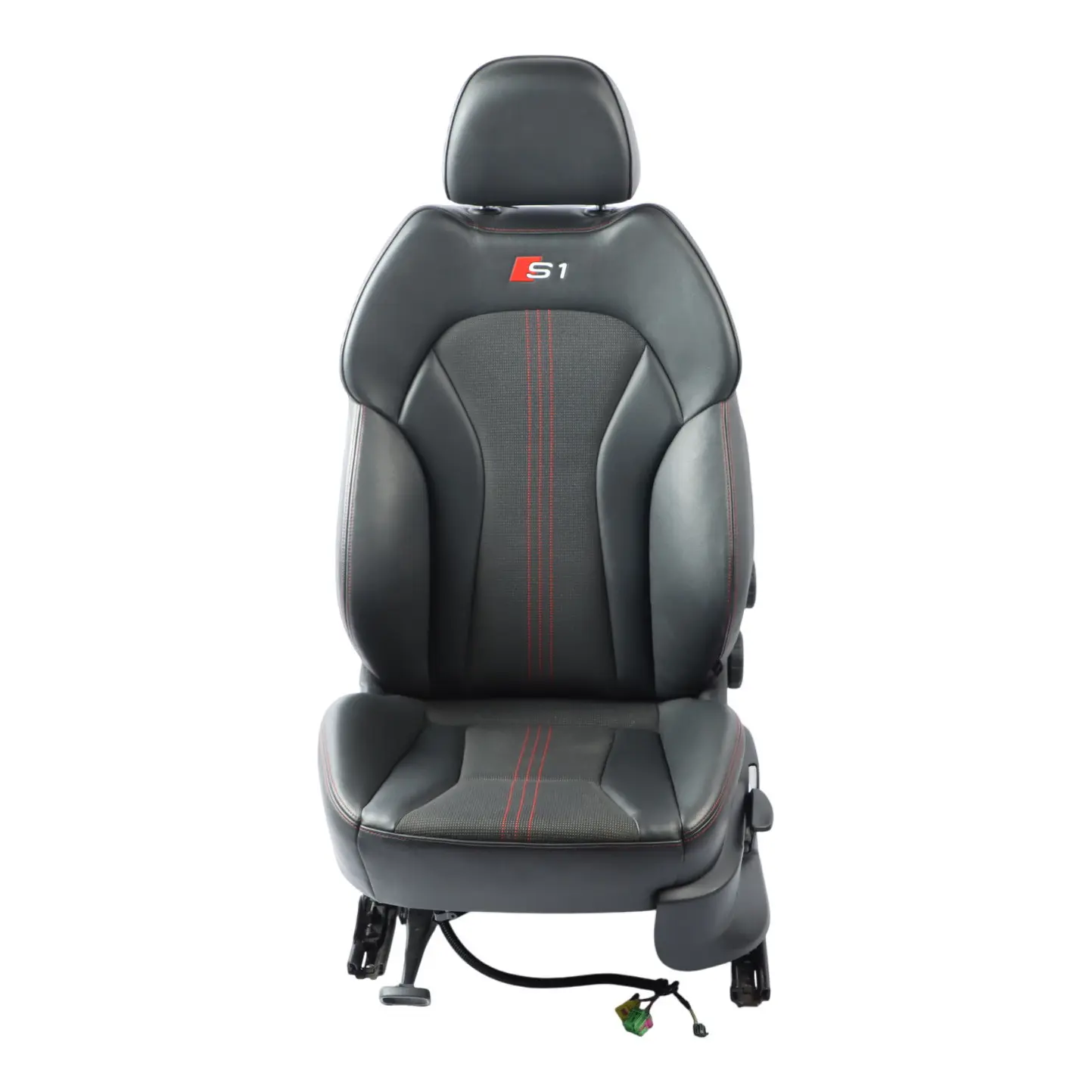 Audi S1 8X 5 Door Front Sport Seat Heated Left N/S Cloth Leather Soul Black Red