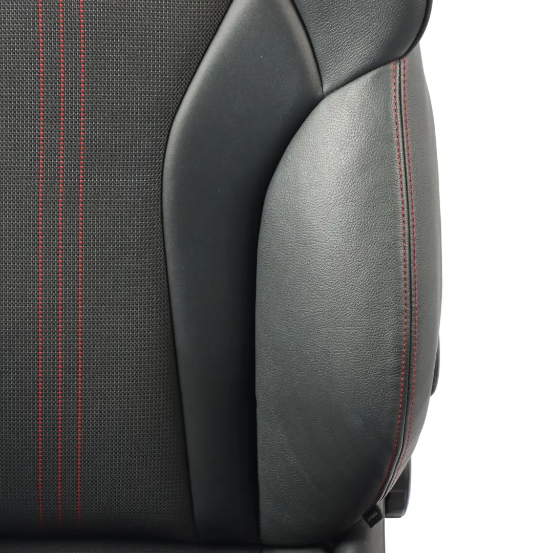 Audi S1 8X 5 Door Front Sport Seat Heated Left N/S Cloth Leather Soul Black Red
