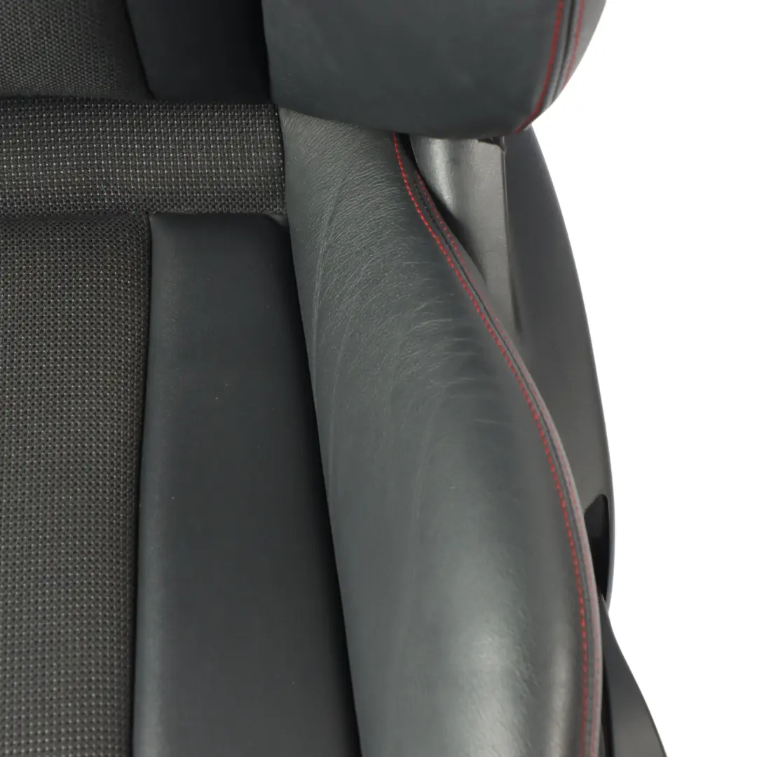 Audi S1 8X 5 Door Front Sport Seat Heated Left N/S Cloth Leather Soul Black Red