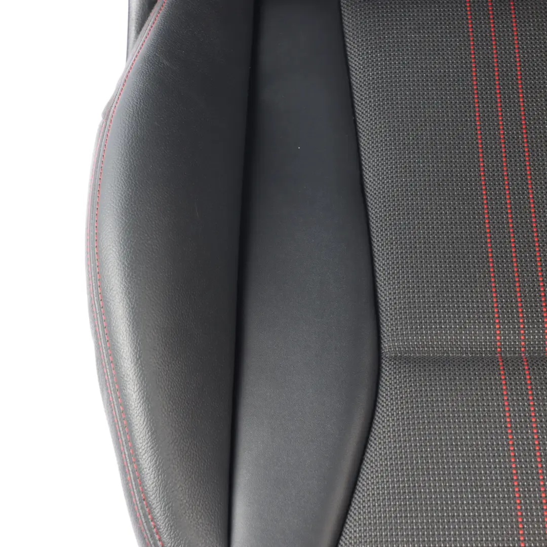 Audi S1 8X 5 Door Front Sport Seat Heated Left N/S Cloth Leather Soul Black Red