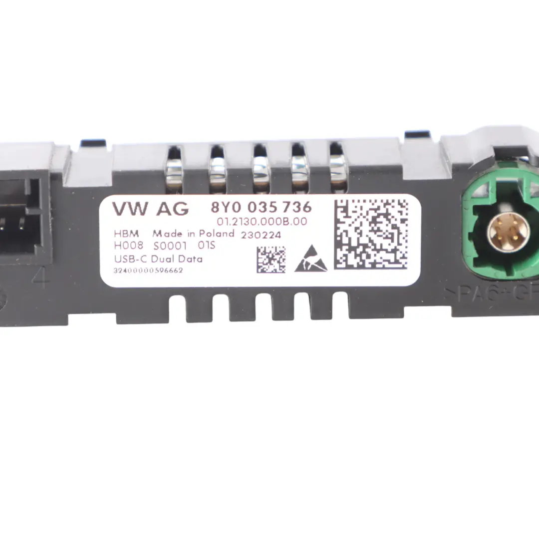 Audi Q2 GA USB Port Type-C Socket Plug Input Connection 8Y0035736