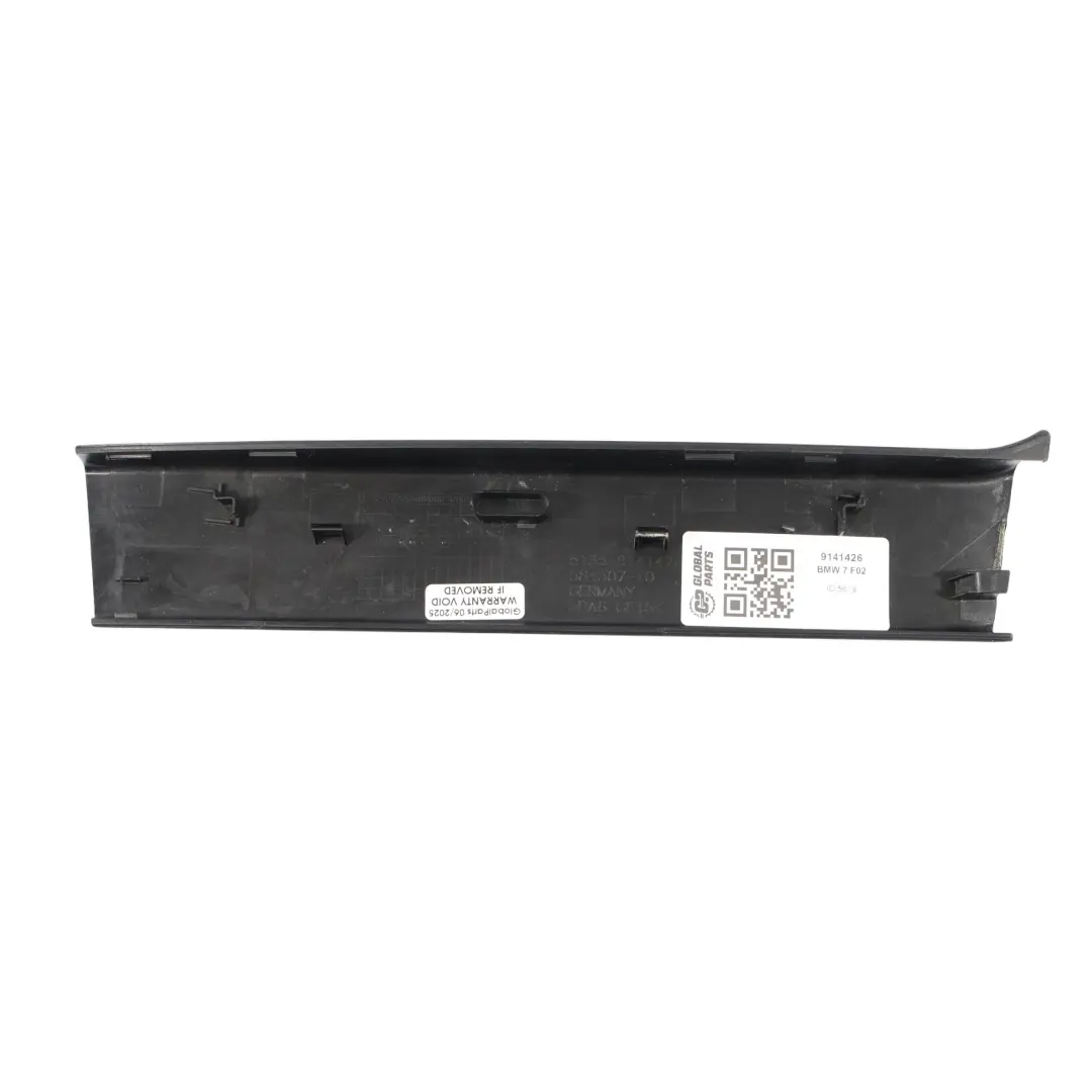 Copertura Interna Finestrino BMW F01 F02 F04 Pannello Rivestimento Nero 9141426