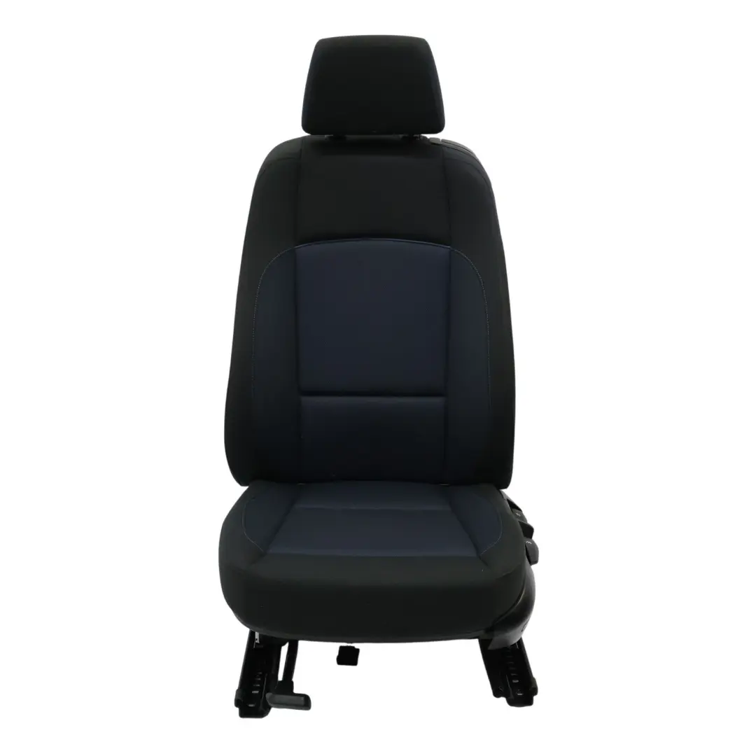 Sedile Anteriore BMW E81 E82 Tessuto Lato Interno Sinistro Monaco Blue