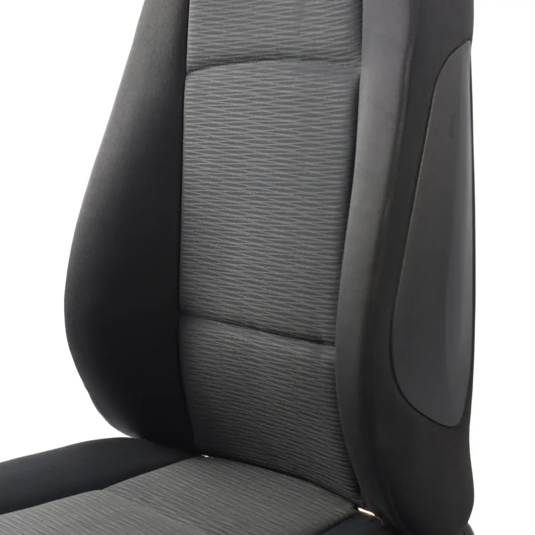BMW E81 E82 Fotel Przedni Lewy Tkanina Materiał Elektra Antracyt