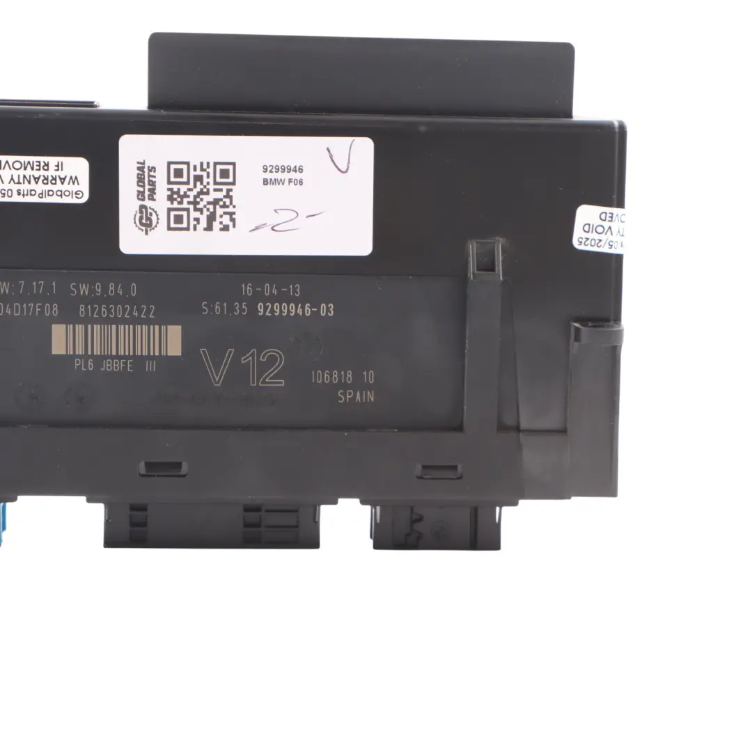 BMW F06 F07 Body Control Comfort Module Unit ECU 9299946