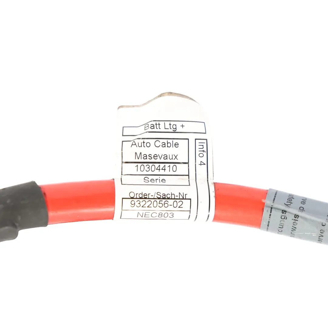 Batteriekabel BMW X5 F15 X6 F16 Positiv Plus Pol Verteilung Verkabelung  - SKU 9322056-1 - Teilenummer 9322056