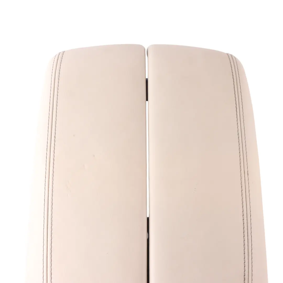 BMW X6 F16 Armrest Centre Console Cover Front Leather Ivory White 9323629