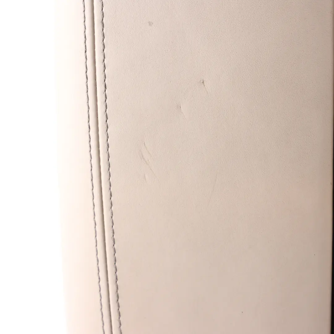 BMW X6 F16 Armrest Centre Console Cover Front Leather Ivory White 9323629