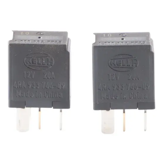Fuse Relay Mercedes W176 W204 W246 4-Pin Unit Black Hella SET X2 A0009827723