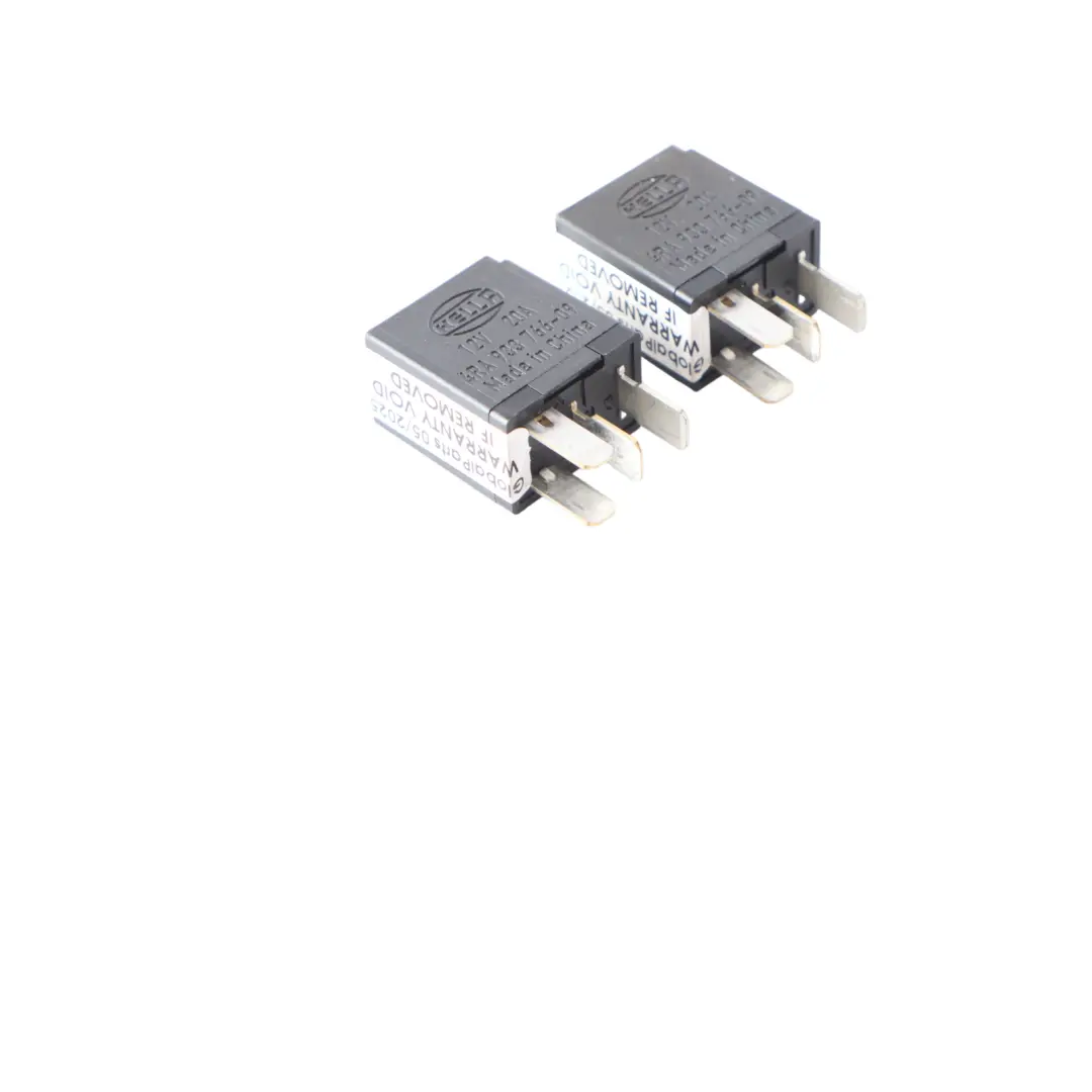 Fuse Relay Mercedes W176 W204 W246 4-Pin Unit Black Hella SET X2 A0009827723