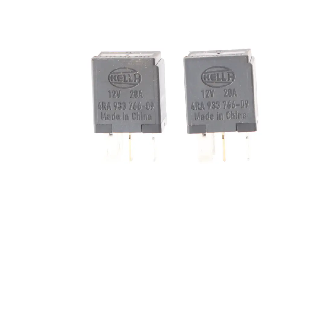 Fuse Relay Mercedes W176 W204 W246 4-Pin Unit Black Hella SET X2 A0009827723