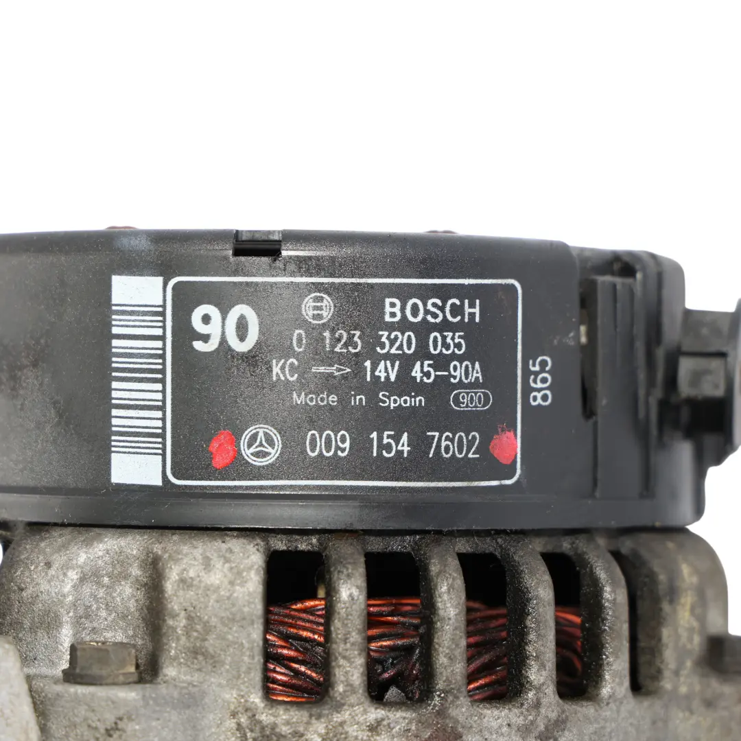 Alternator Generator M111 Petrol Engine 90A Mercedes R170 - SKU A0091547602 - Part number A0091547602