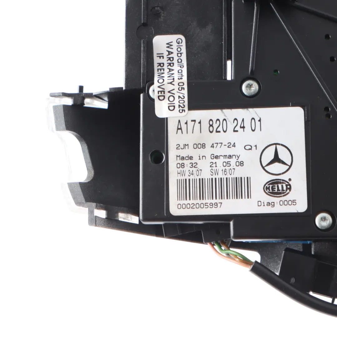 Mercedes SLK R171 Luz de techo Luz de lectura Panel de control Hella A1718202401