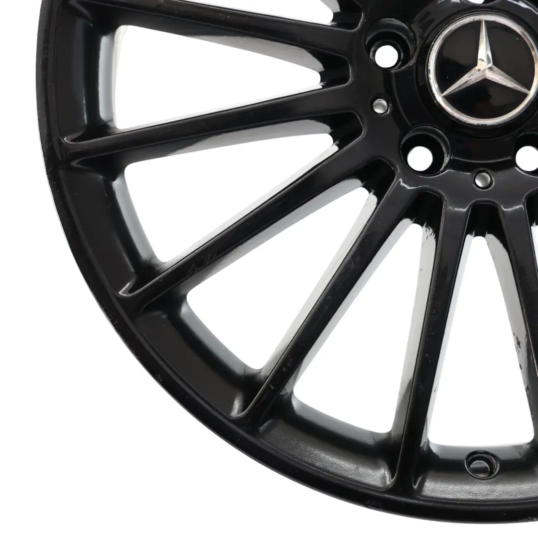 jante alliage noire 19" 16 branches ET:48 8J Mercedes C117 W176 AMG - SKU A1764010502-1 - Numéro de pièce A1764010502