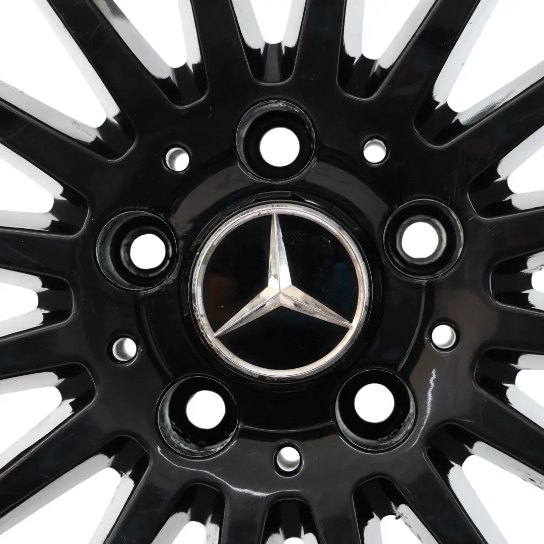 jante alliage noire 19" 16 branches ET:48 8J Mercedes C117 W176 AMG - SKU A1764010502-1 - Numéro de pièce A1764010502