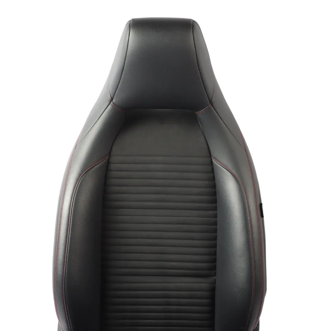Front Seat Mercedes X117 W176 Heated Left N/S Microfiber Leather Black Red